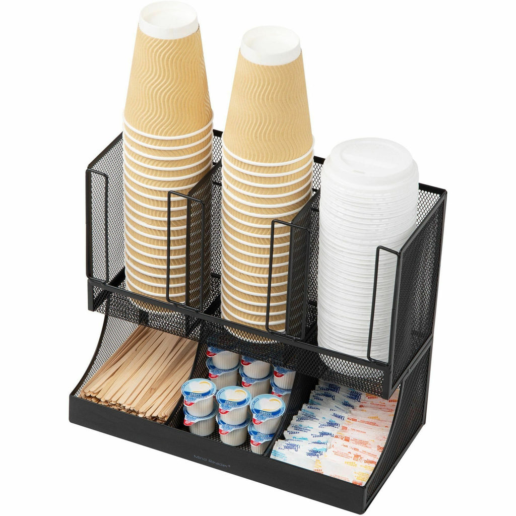 Mind Reader 6-Compartment Coffee Condiment Organizer