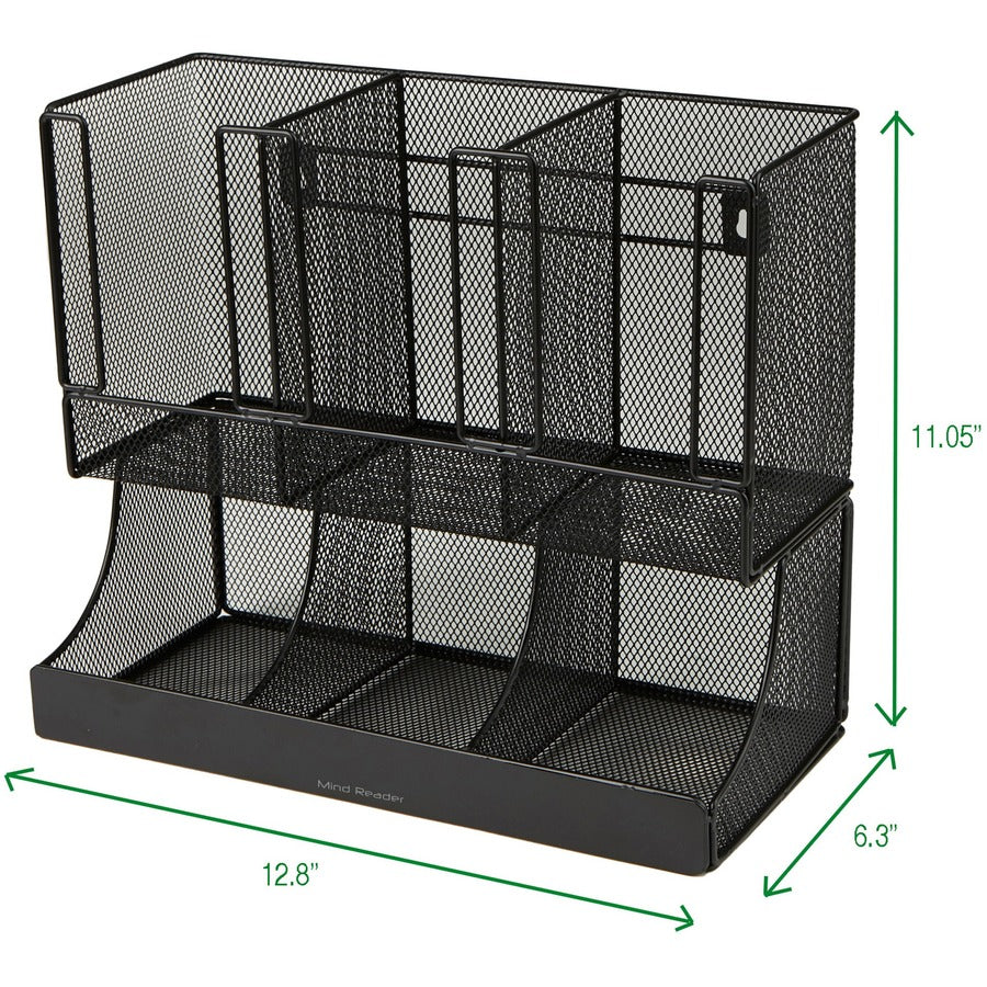 Mind Reader 6-Compartment Coffee Condiment Organizer