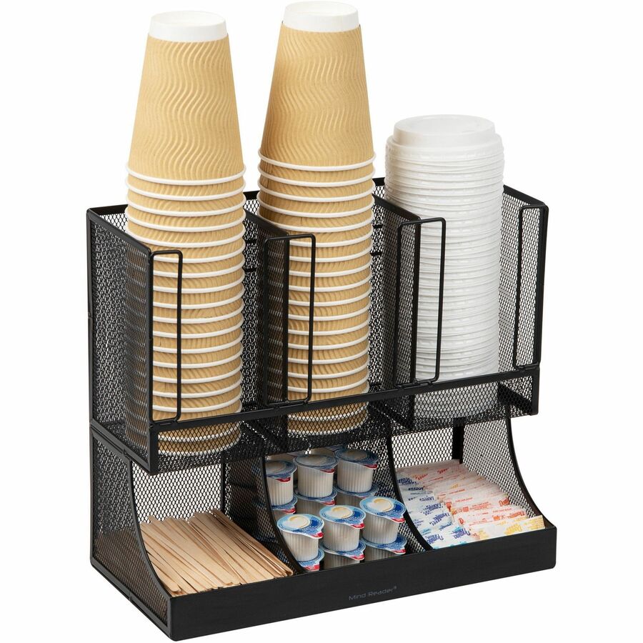 Mind Reader 6-Compartment Coffee Condiment Organizer