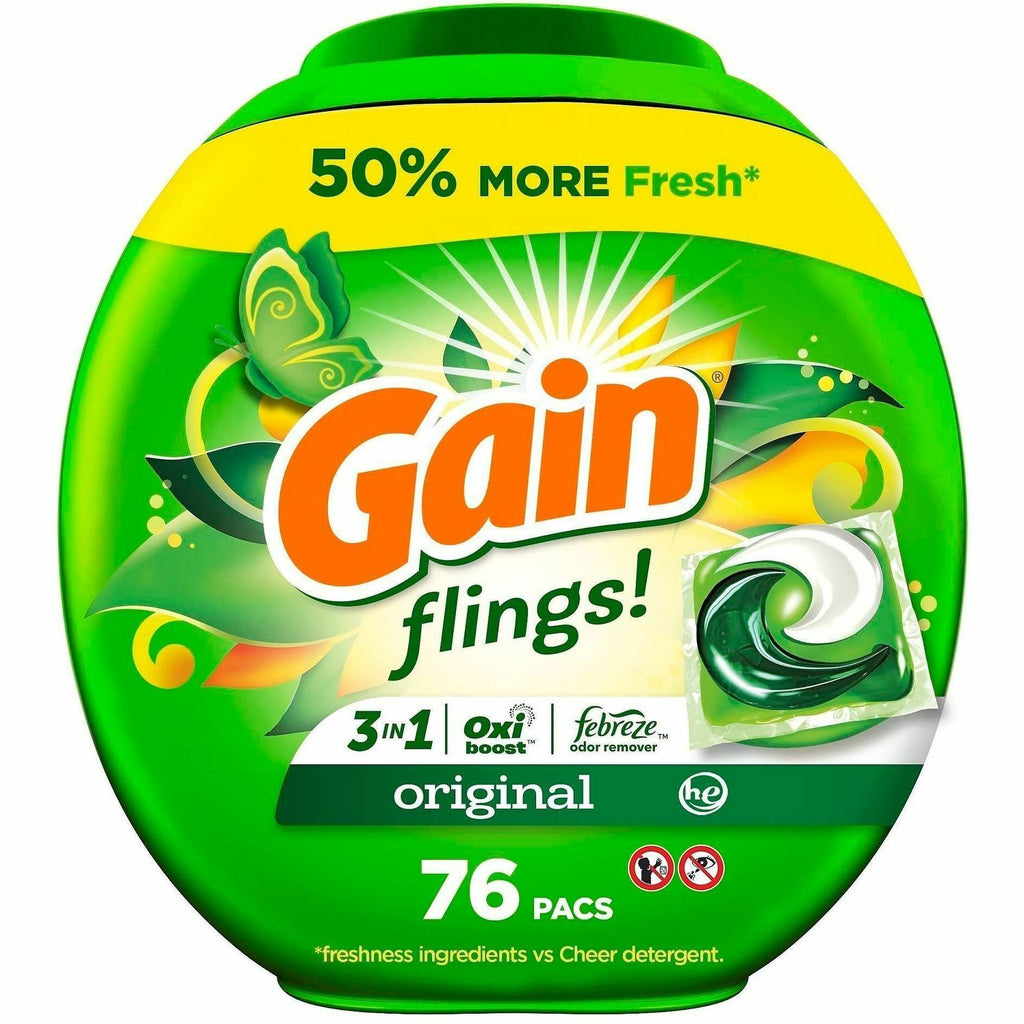 Gain Flings Detergent Pacs