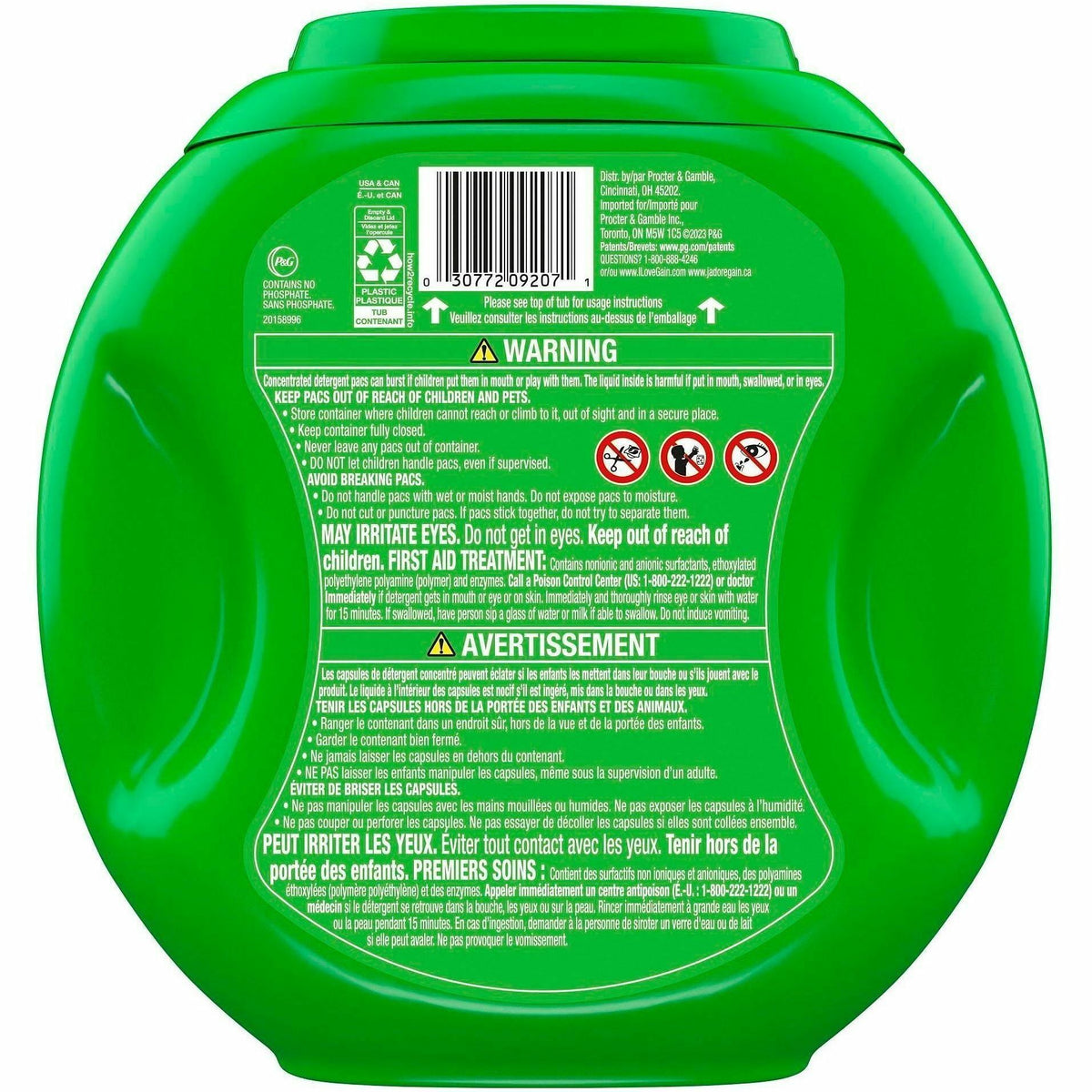 Gain Flings Detergent Pacs