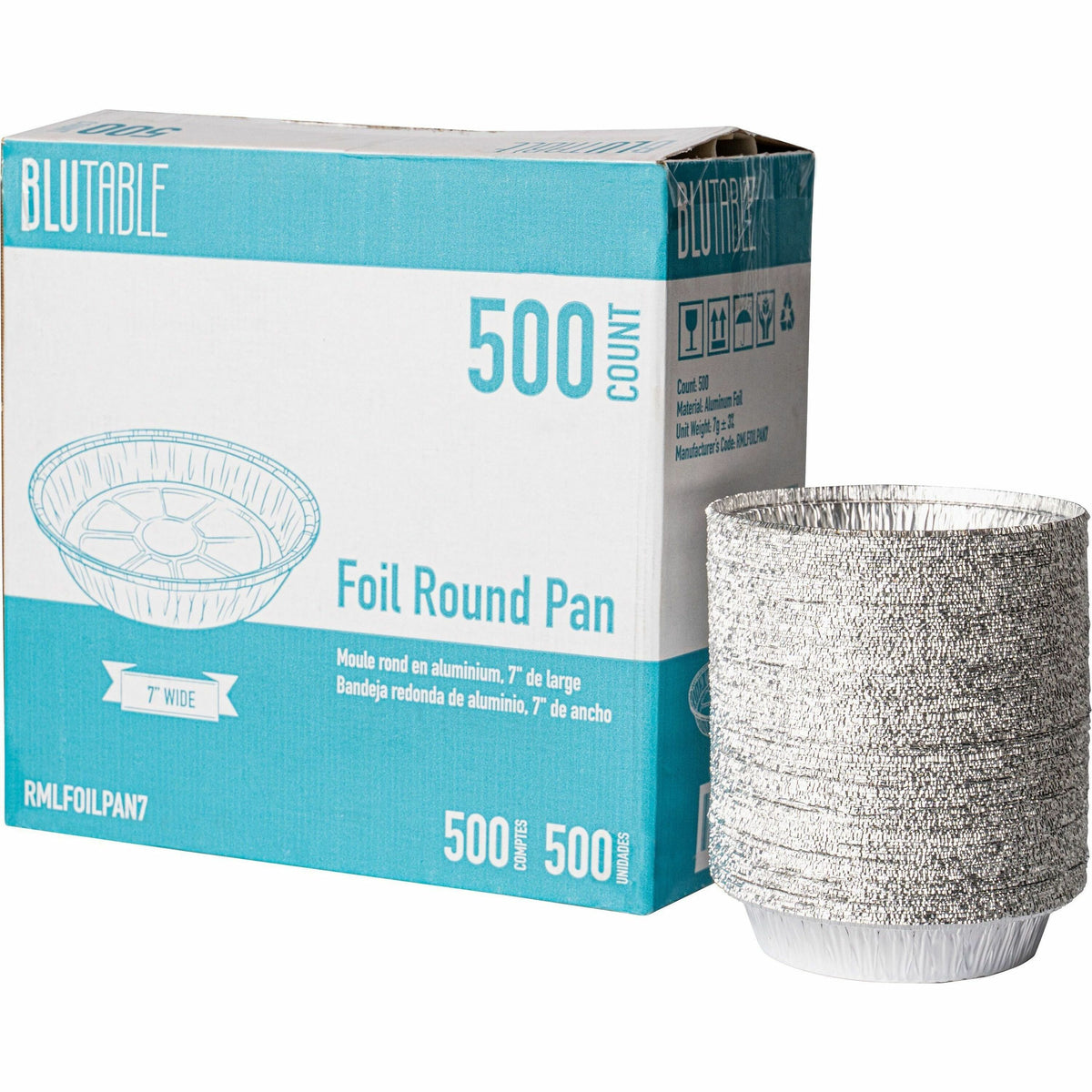 BluTable 7" Round Foil Pans