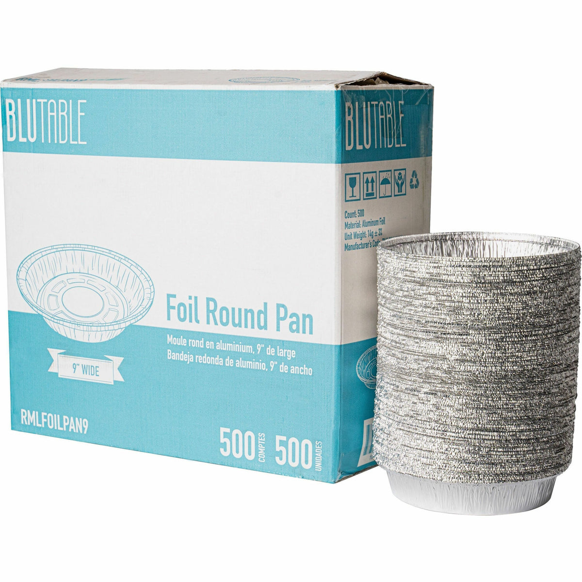 BluTable 9" Round Foil Pans