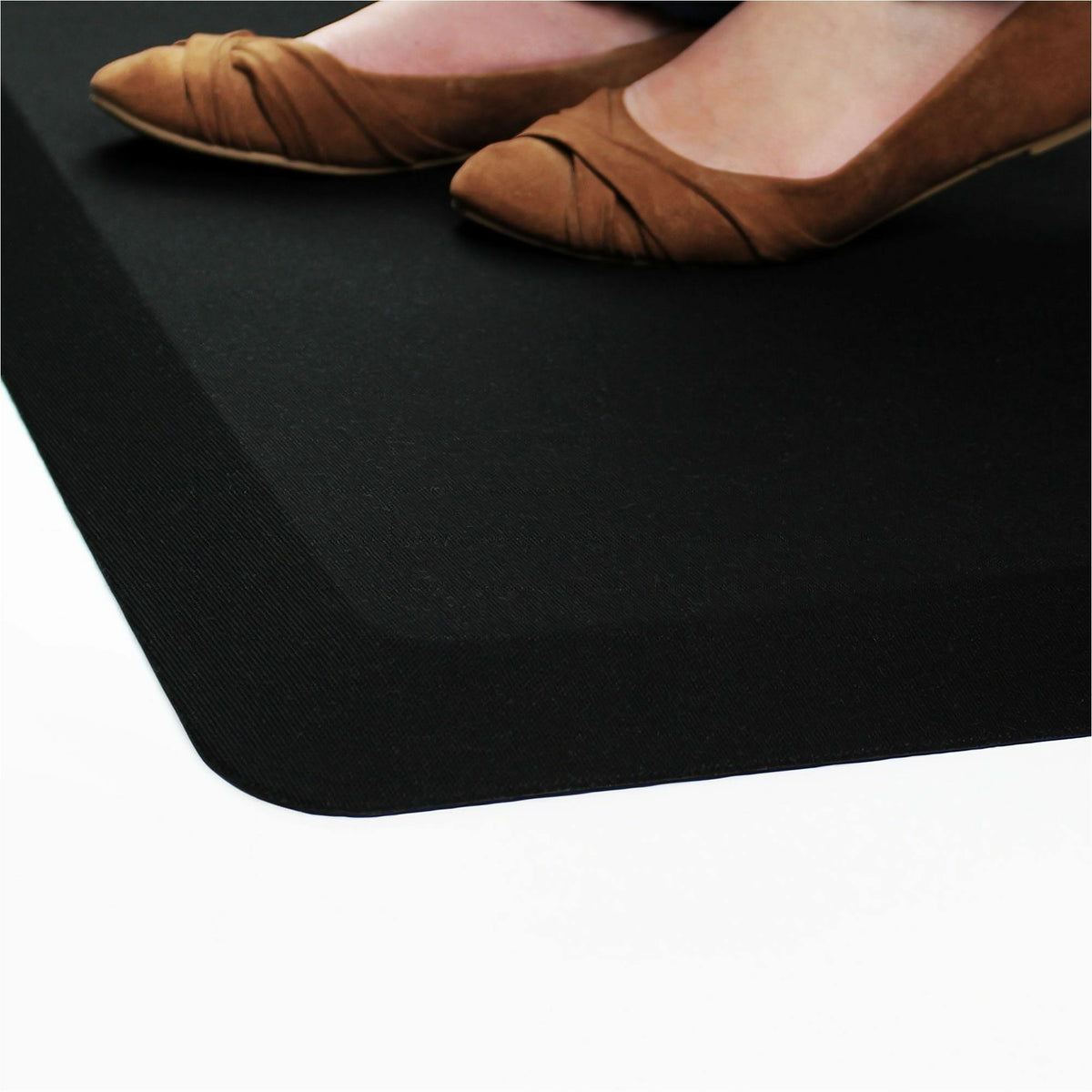 Floortex Black Standing Comfort Mat - 16" x 24"