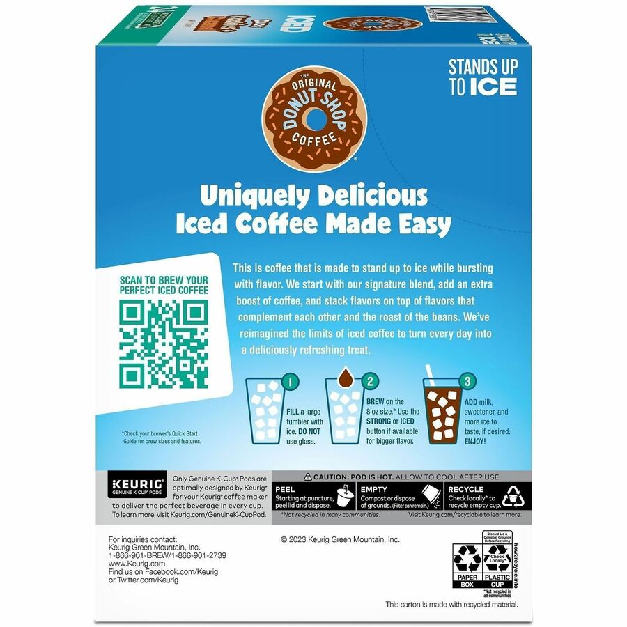 The Original Donut Shop® K-Cup Iced Duos Cookies and Caramel Coffee