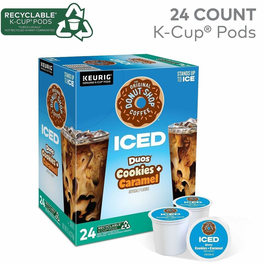 The Original Donut Shop® K-Cup Iced Duos Cookies and Caramel Coffee