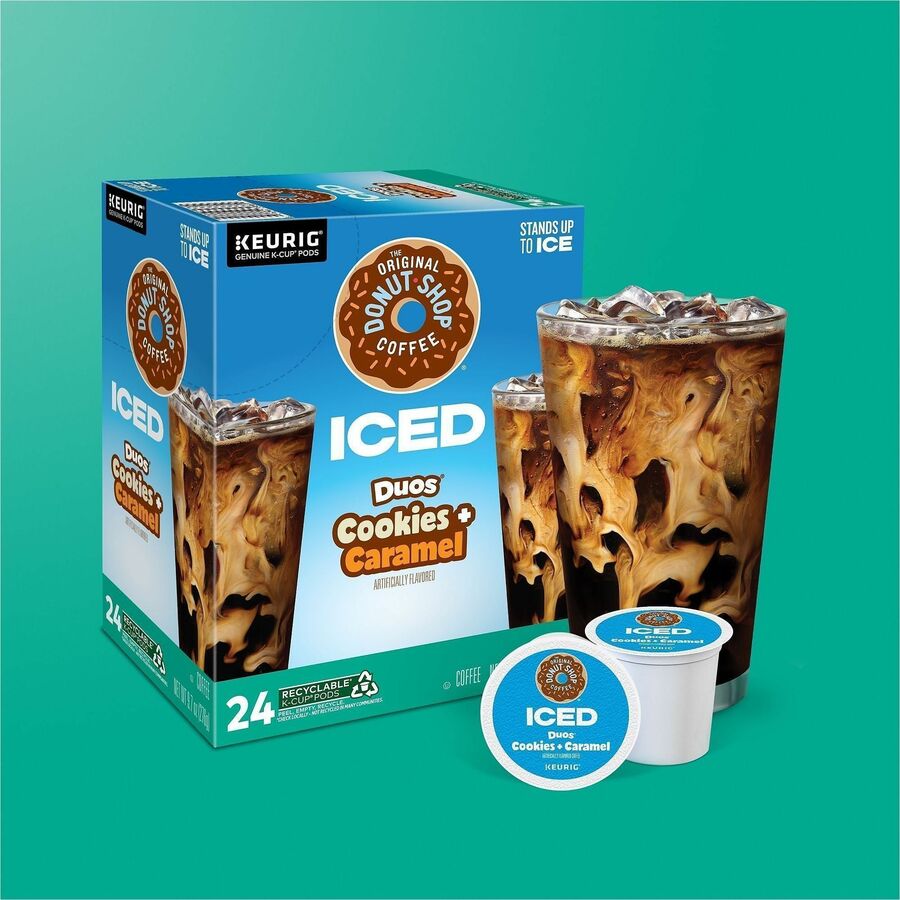 The Original Donut Shop® K-Cup Iced Duos Cookies and Caramel Coffee