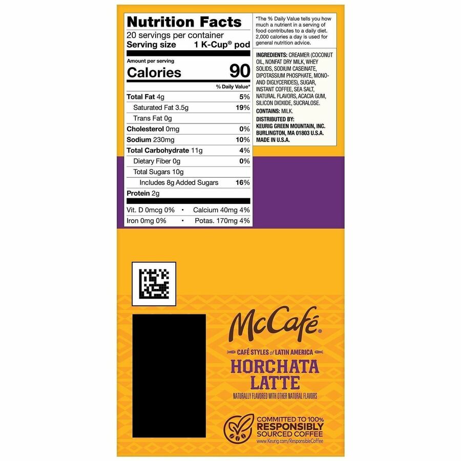 McCafé® K-Cup Horchata Latte