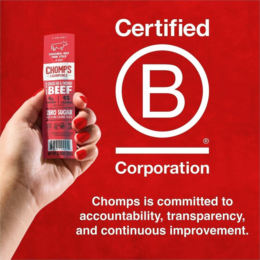 CHOMPS Original Beef Chomplings Snack Sticks