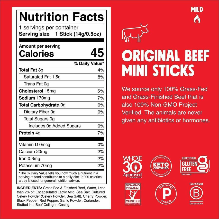 CHOMPS Original Beef Chomplings Snack Sticks