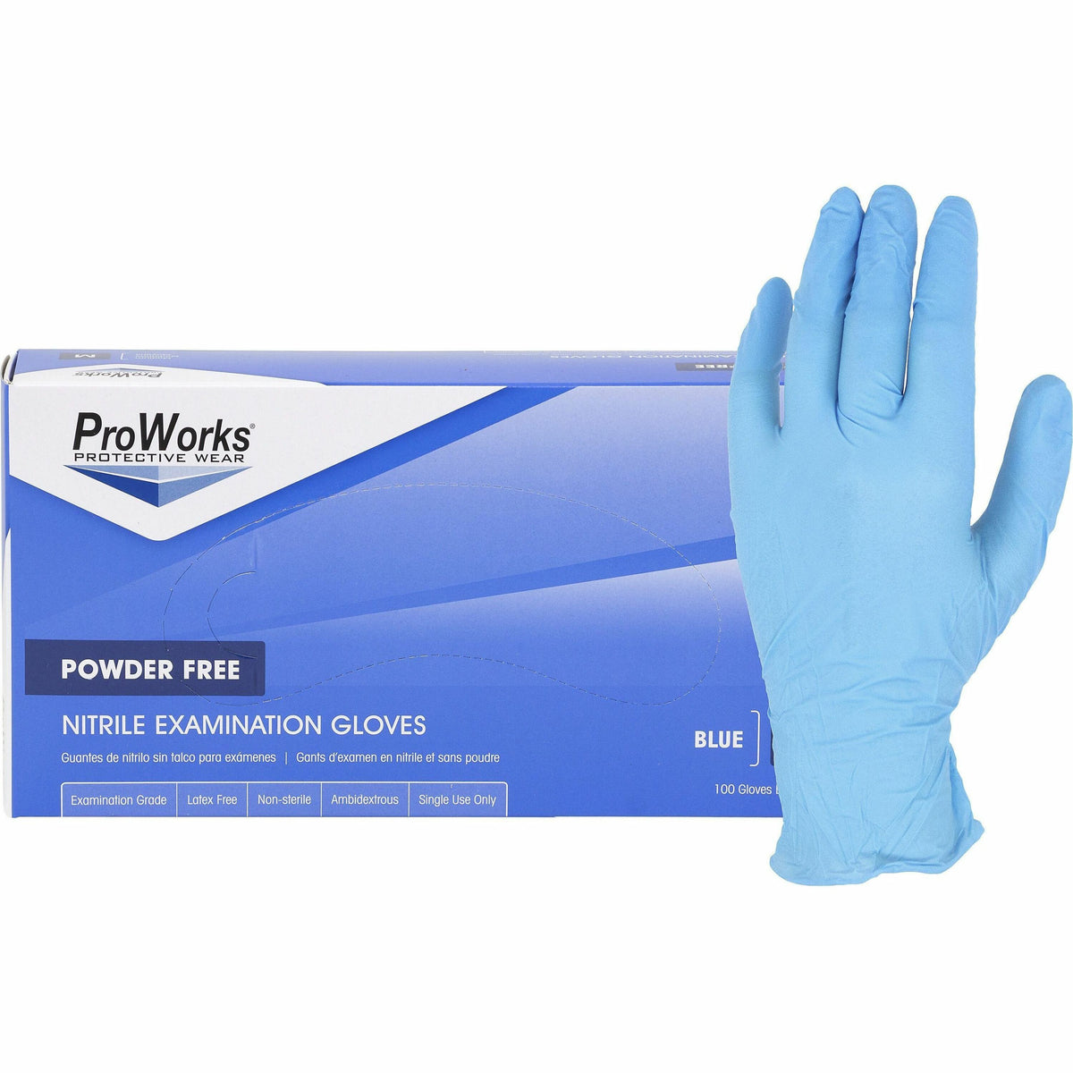 ProWorks Nitrile Powder-Free Exam Gloves, 4 mil