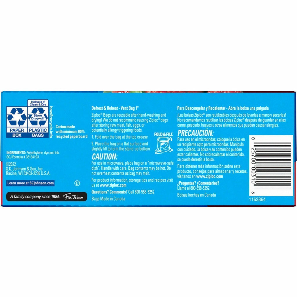 Ziploc® Stand-Up Storage Bags