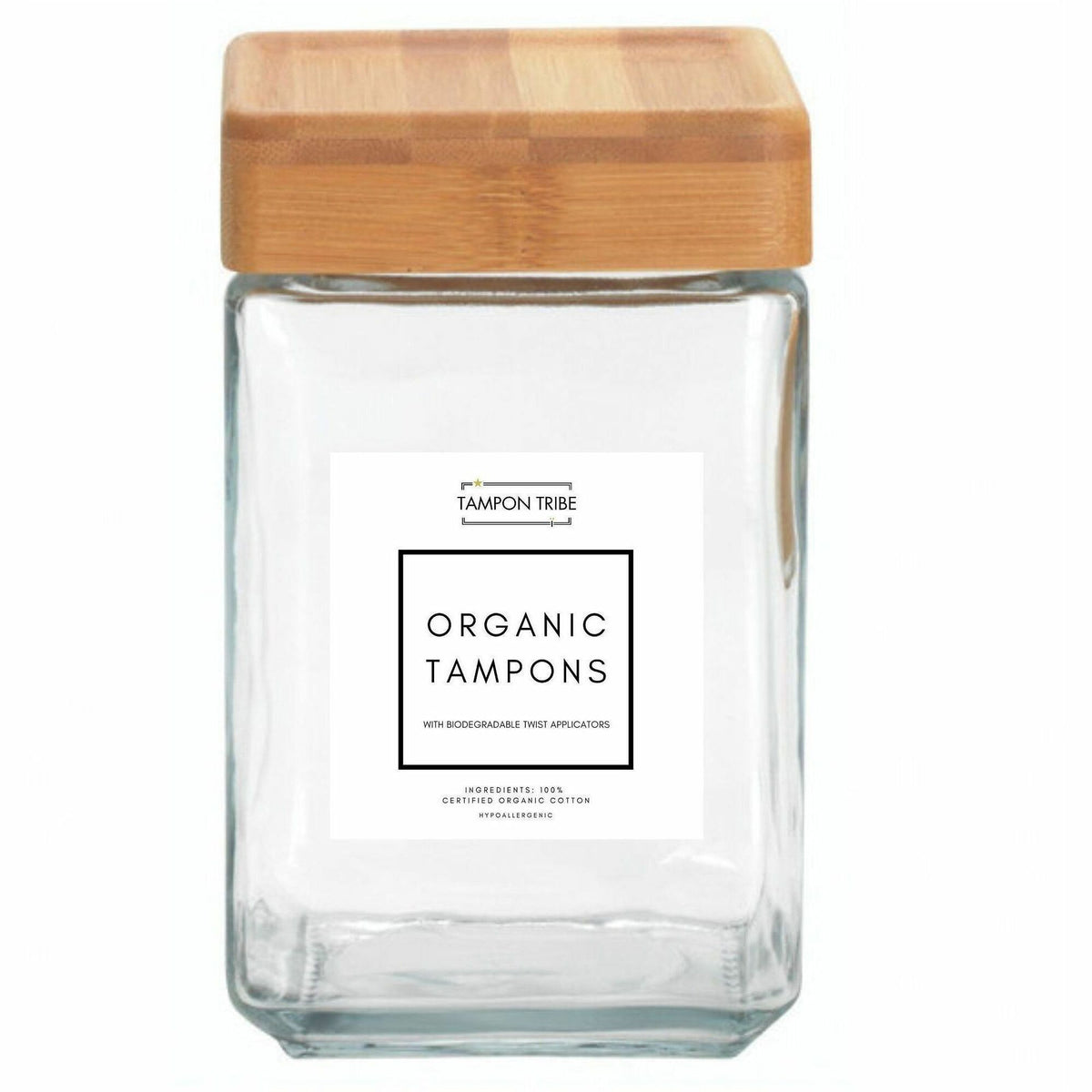 Tampon Tribe Spa Display Jars for Tampons