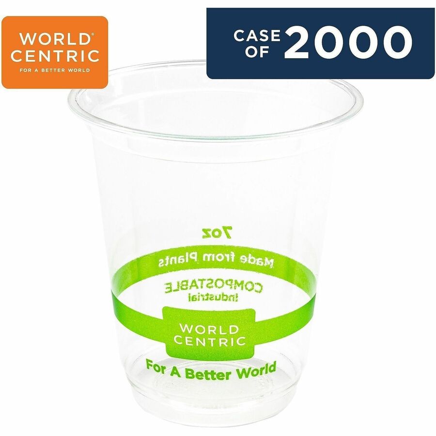 World Centric Compostable Clear Cold Cups