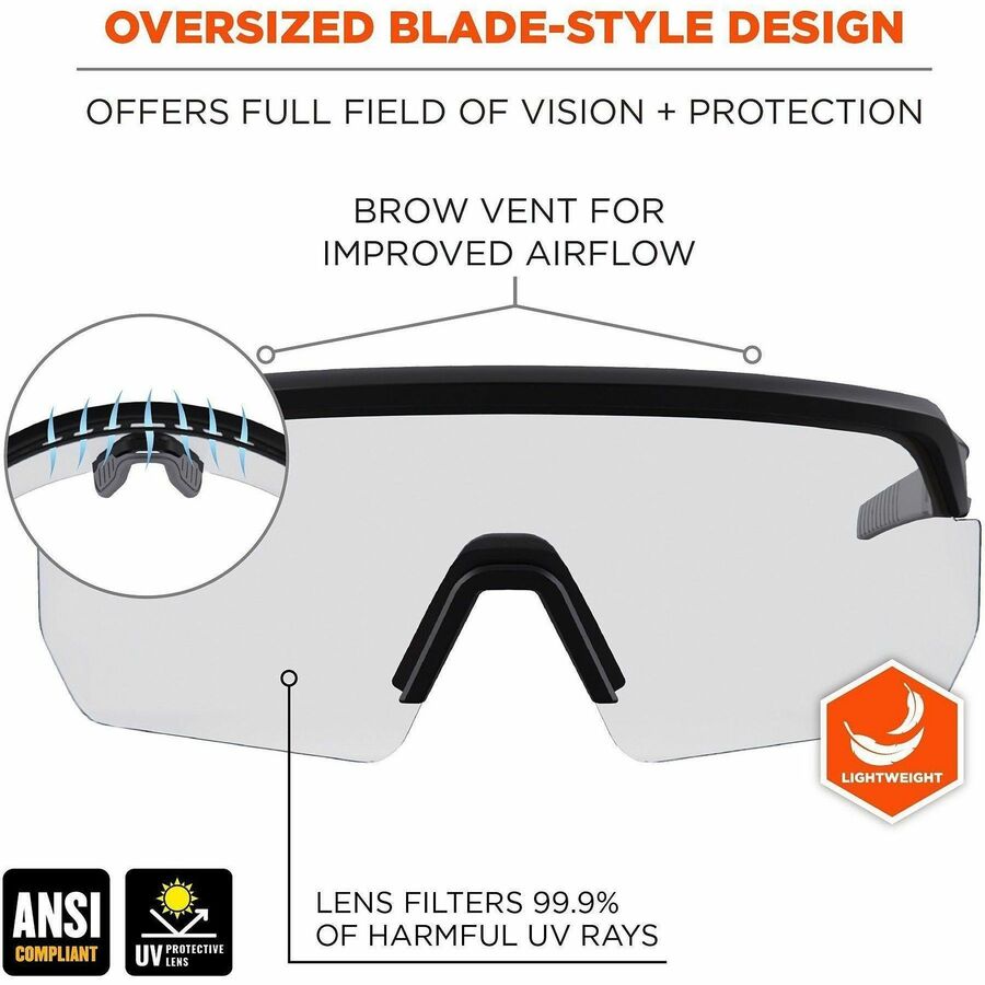 Ergodyne AEGIR Enhanced Anti-Fog Safety Glasses