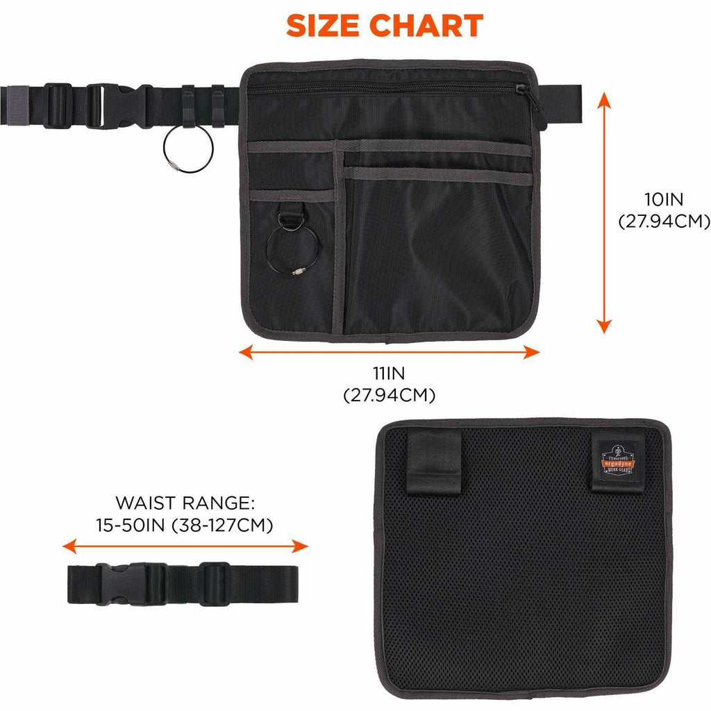 Ergodyne Arsenal 5716 Carrying Case (Pouch) Pen, Notepad, Handheld Device, Cell Phone, Money - Black