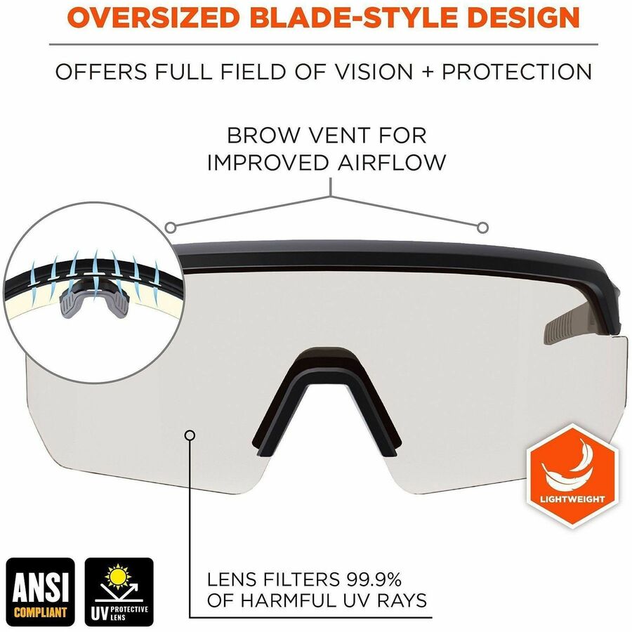 Ergodyne AEGIR Enhanced Anti-Fog Safety Glasses