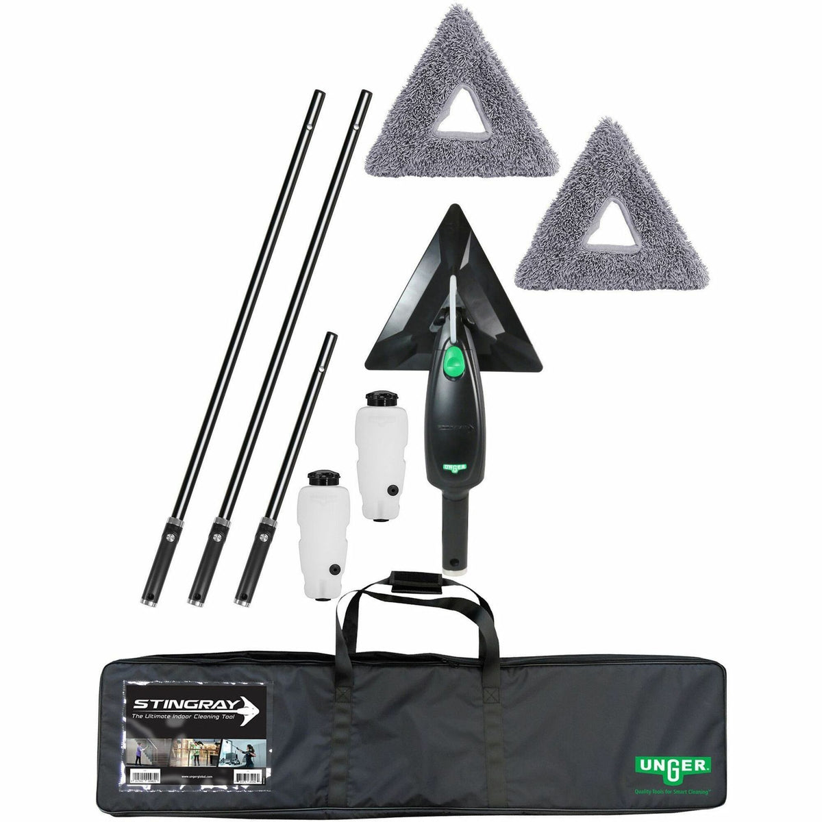 Unger Stingray Refillable Microfiber Cleaning Kit