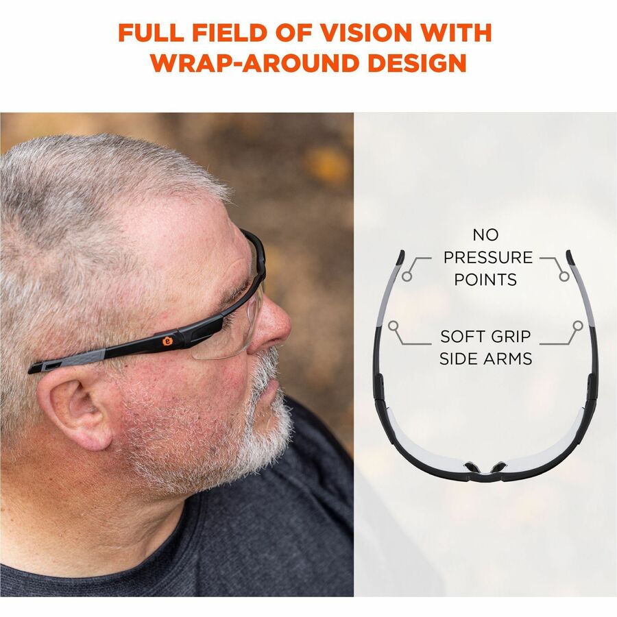 Ergodyne Anti-Fog/Scratch-Resistant Safety Glasses