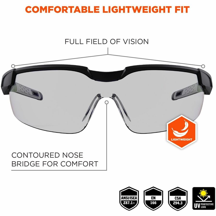 Ergodyne Anti-Fog/Scratch-Resistant Safety Glasses