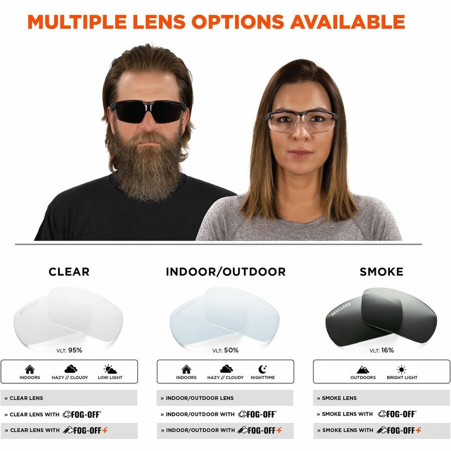 Ergodyne Anti-Fog/Scratch-Resistant Safety Glasses