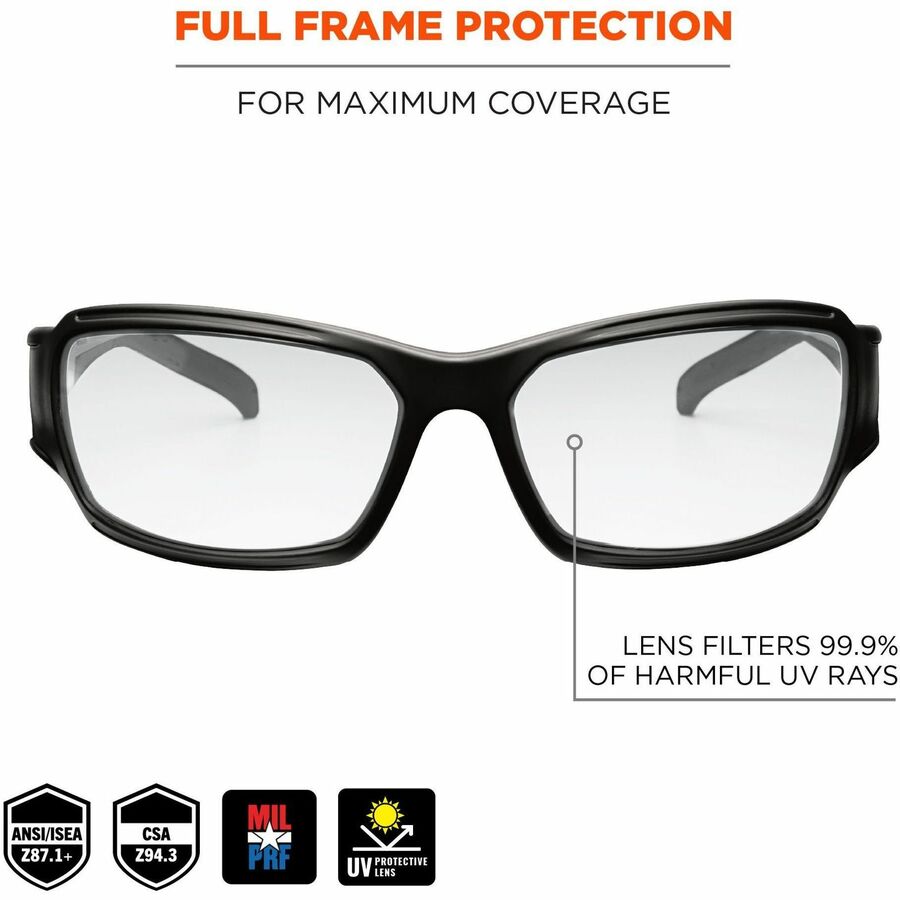 Ergodyne THOR Anti-Scratch/Anti-Fog Safety Glasses