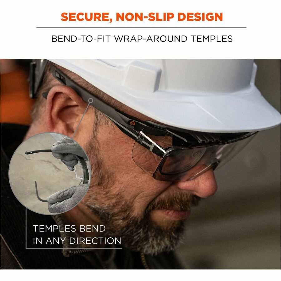 Ergodyne Skullerz OSMIN Anti-Scratch & Enhanced Anti-Fog Safety Glasses, Sunglasses