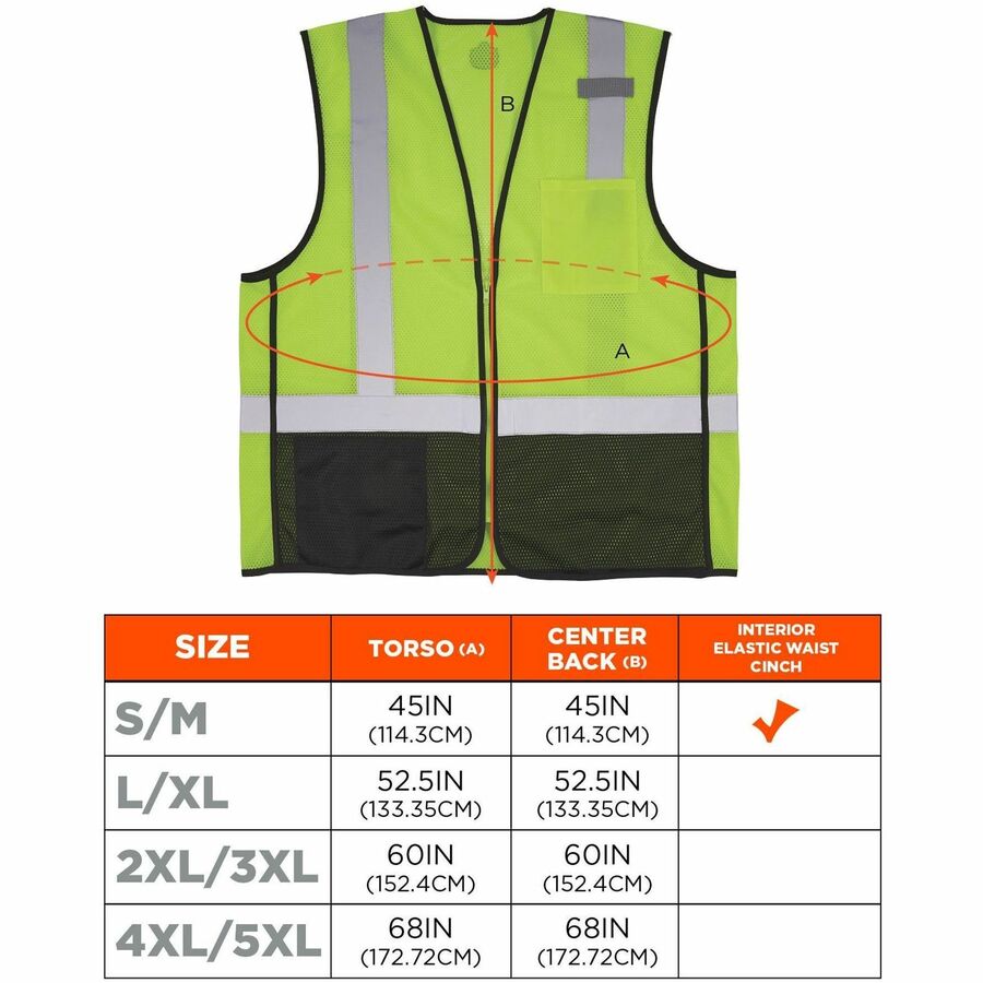 Ergodyne GloWear 8210Z Type R Economy Mesh Vest