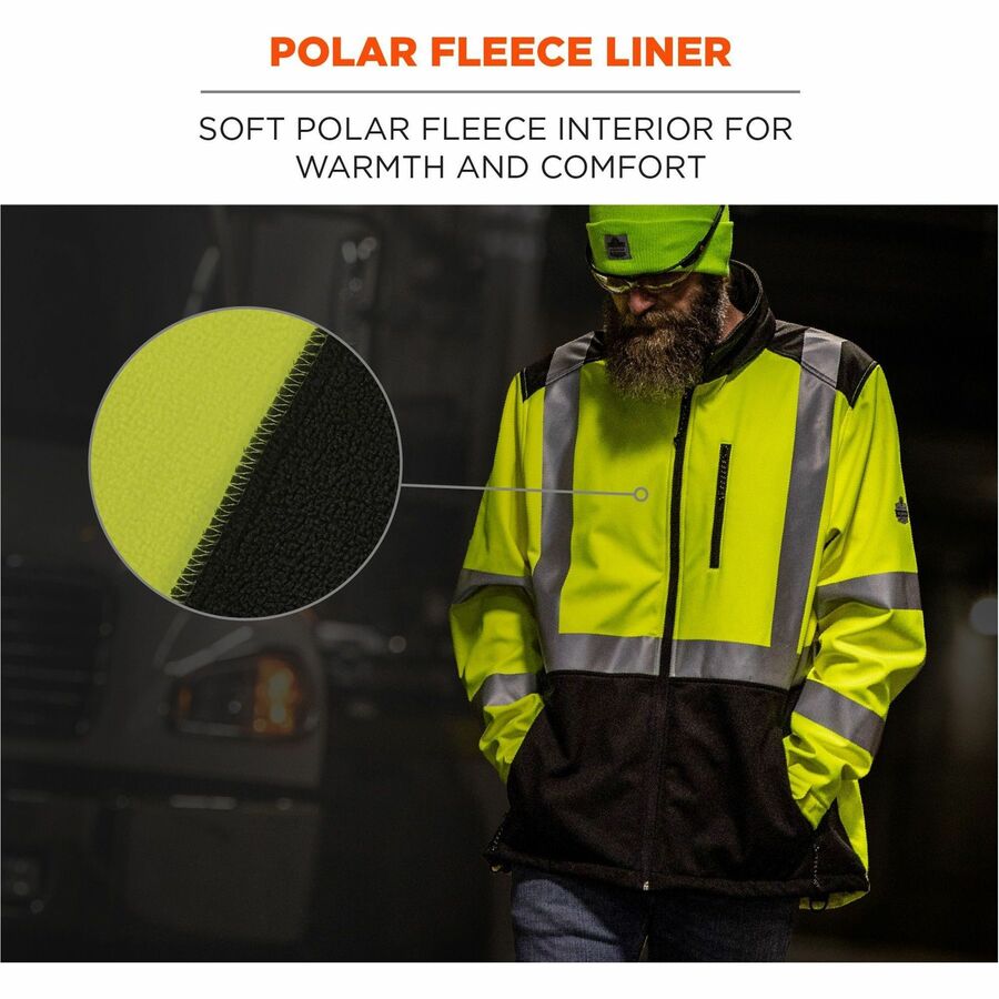 Ergodyne 8353 Hi-Vis Softshell Jackets