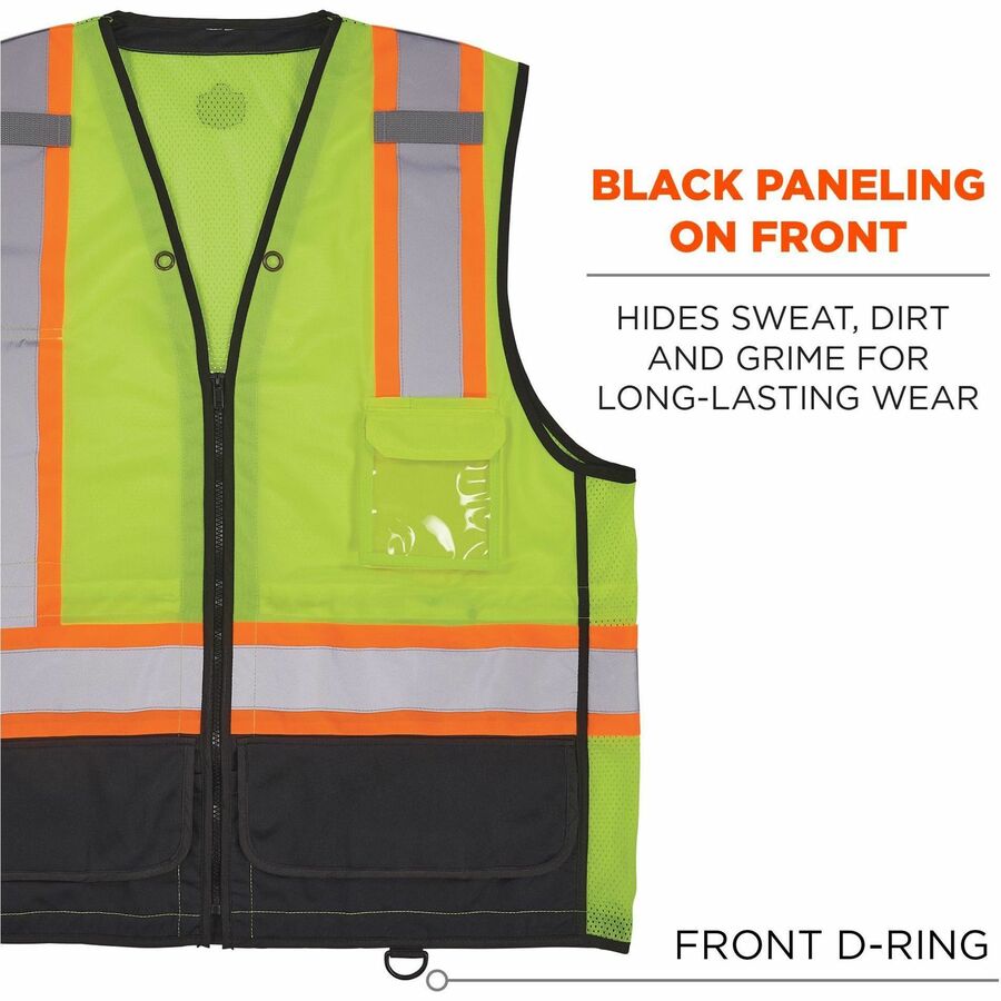 Ergodyne 8251HDZ-BK 2-Tone Hi-Vis Safety Vests