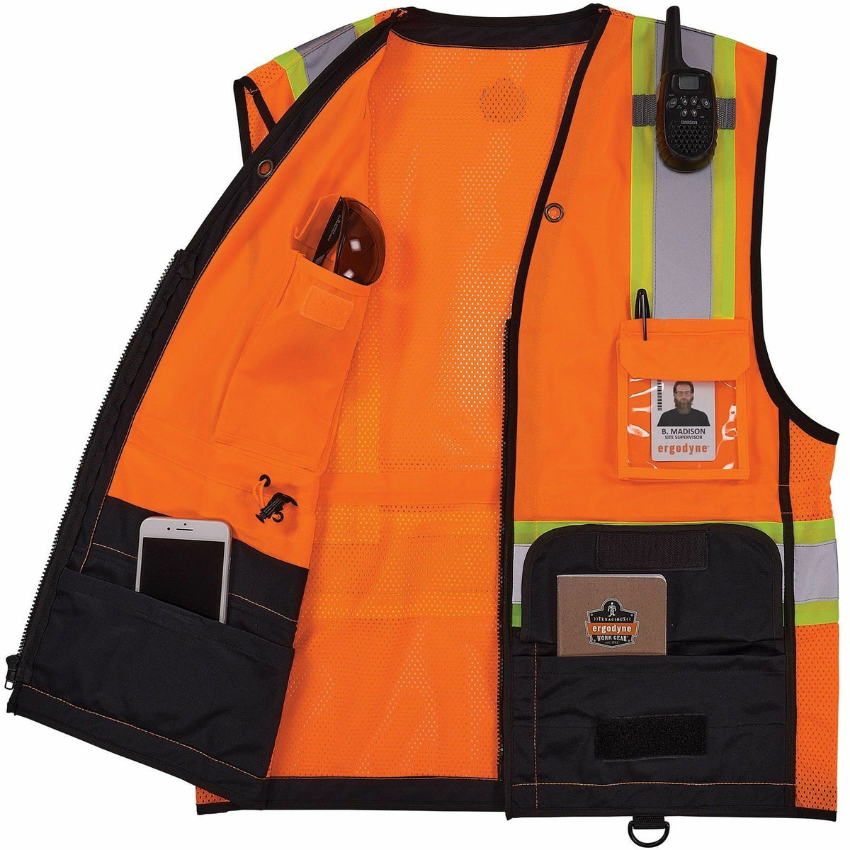 Ergodyne 8251HDZ-BK 2-Tone Hi-Vis Safety Vests