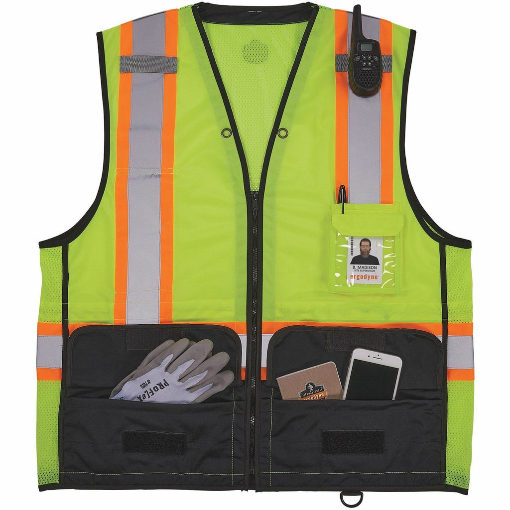Ergodyne 8251HDZ-BK 2-Tone Hi-Vis Safety Vests
