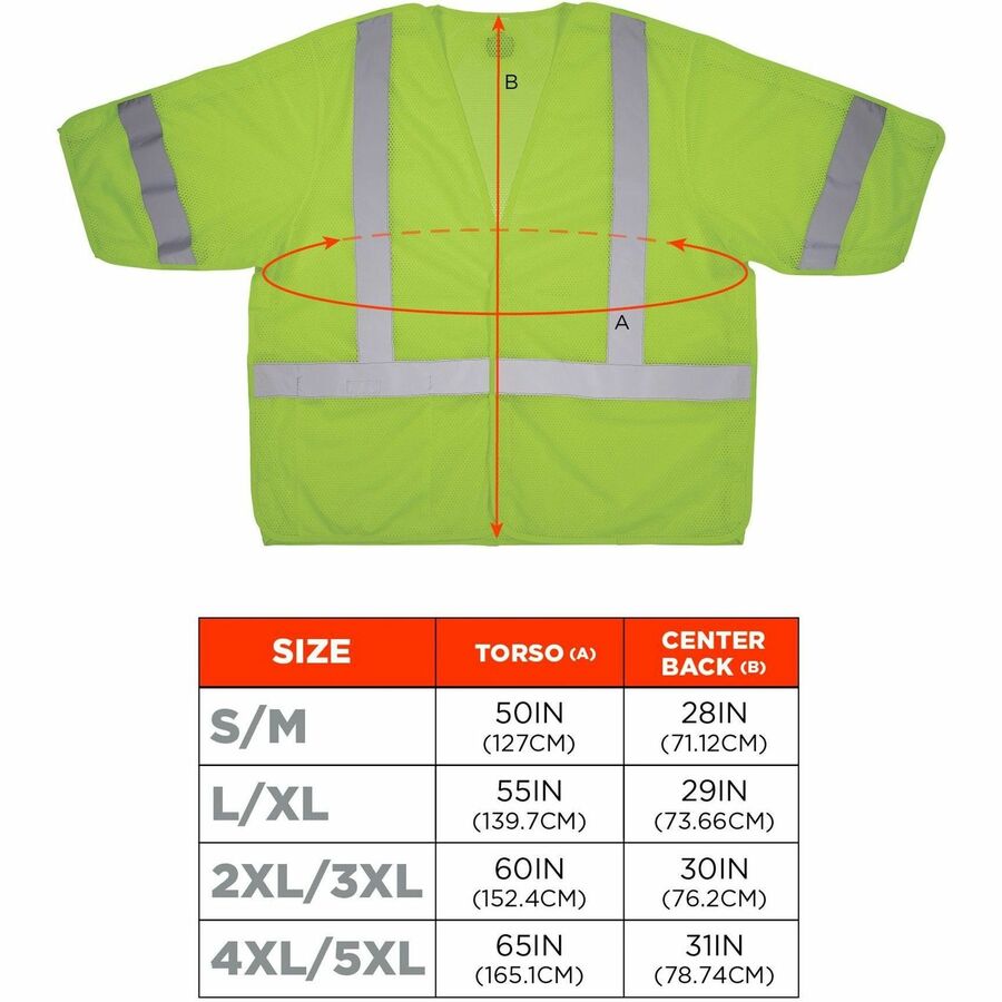 Ergodyne GloWear 8315BA Mesh Hi-Vis Safety Vests