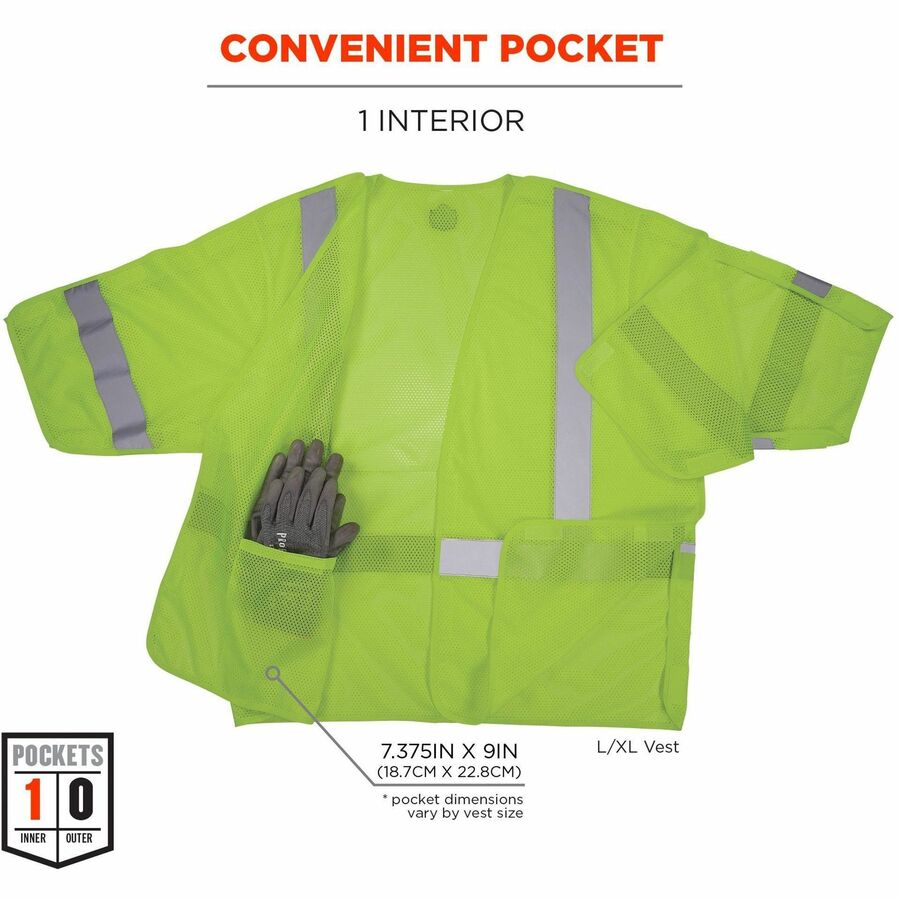 Ergodyne GloWear 8315BA Mesh Hi-Vis Safety Vests