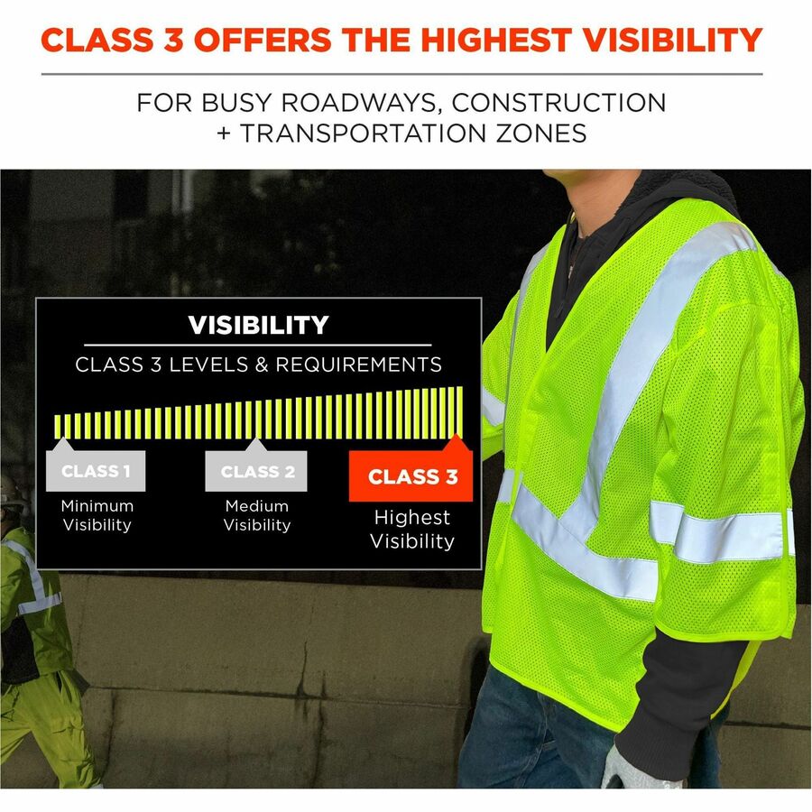 Ergodyne GloWear 8315BA Mesh Hi-Vis Safety Vests