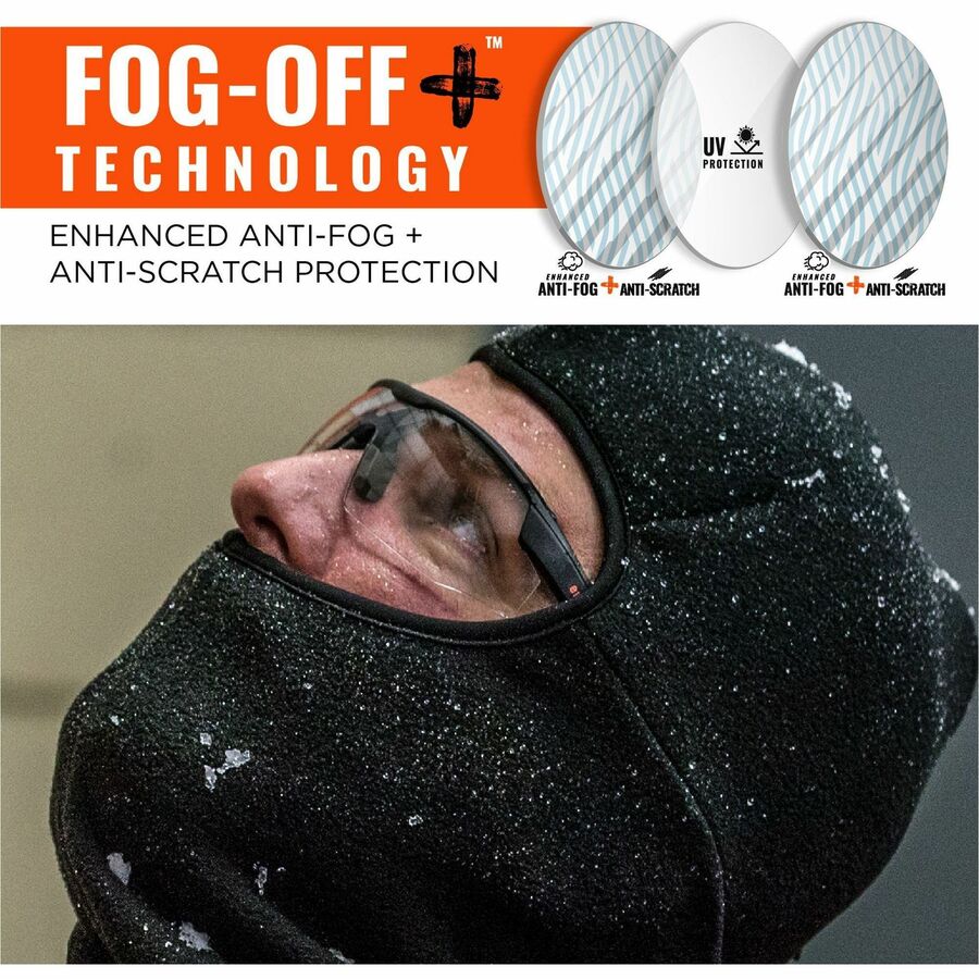 Ergodyne Skullerz SKOLL Anti-Scratch & Enhanced Anti-Fog Safety Glasses, Sunglasses