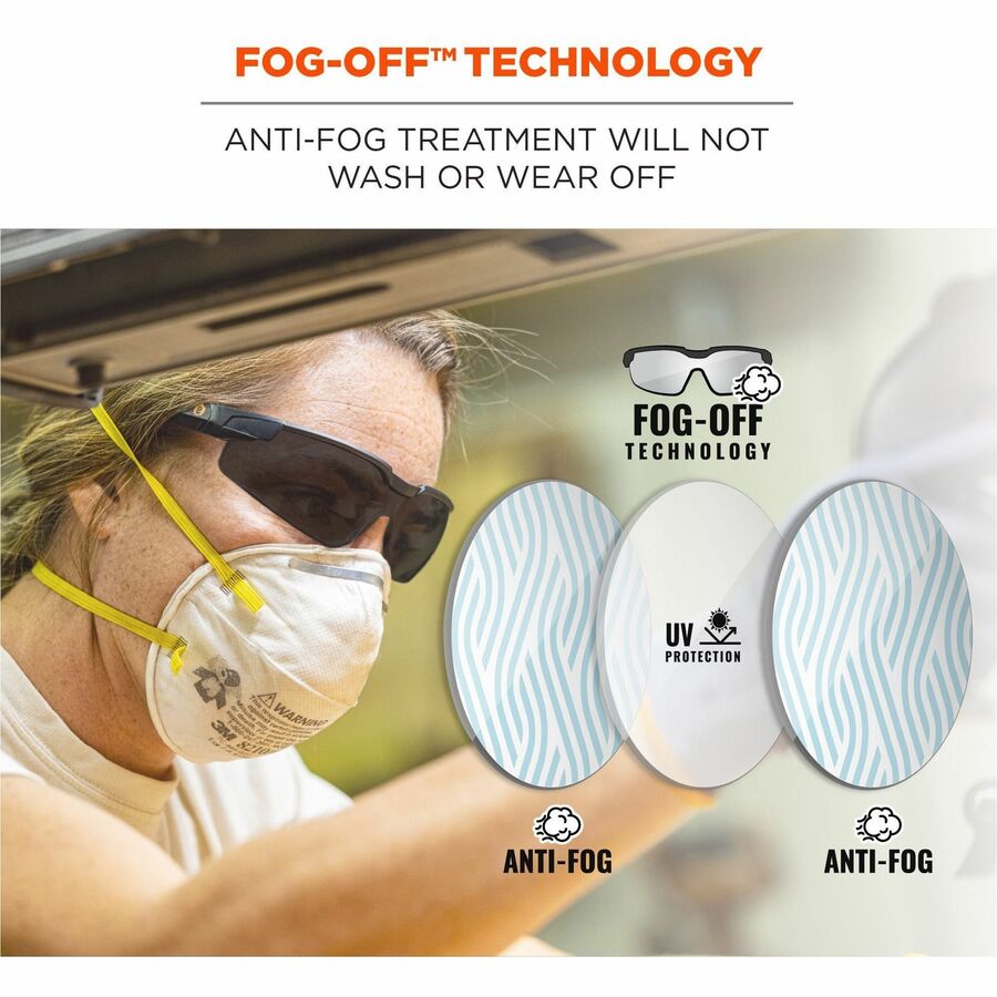 Ergodyne Dellenger Anti-Fog Safety Glasses