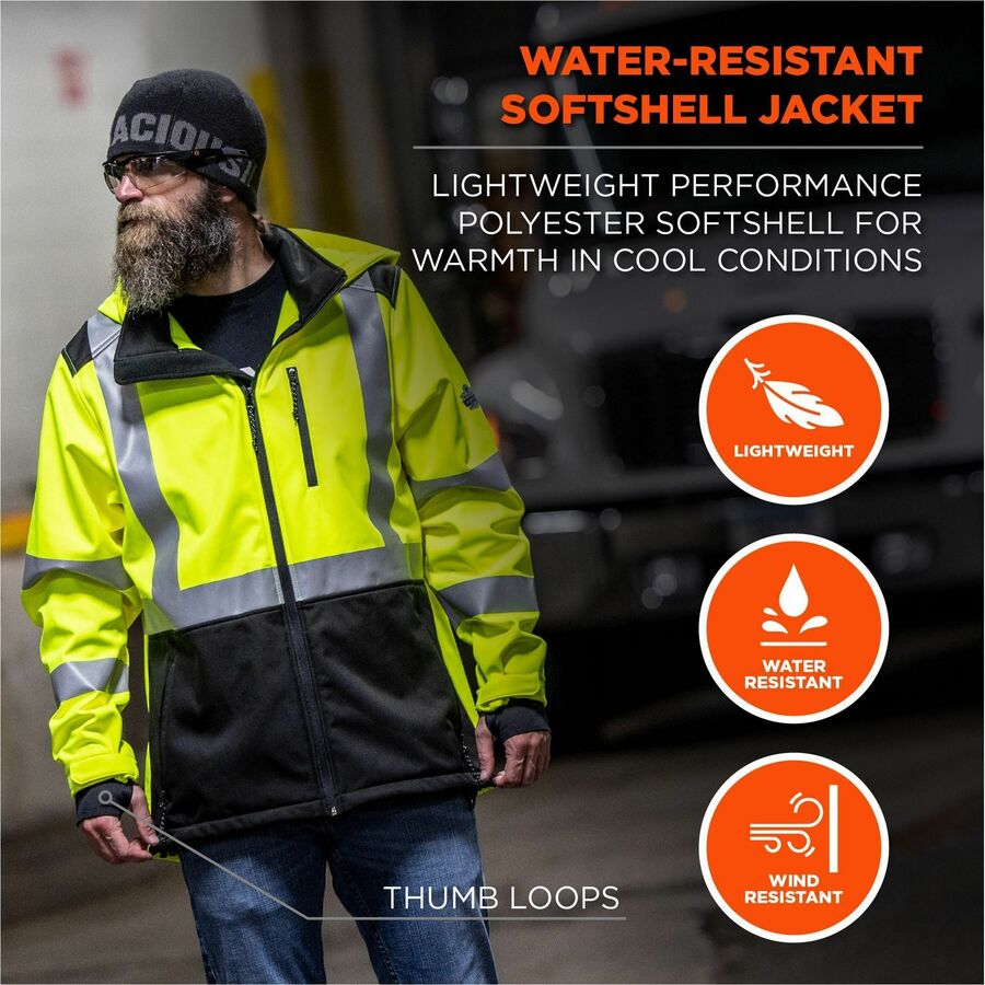 Ergodyne 8353 Hi-Vis Softshell Jackets