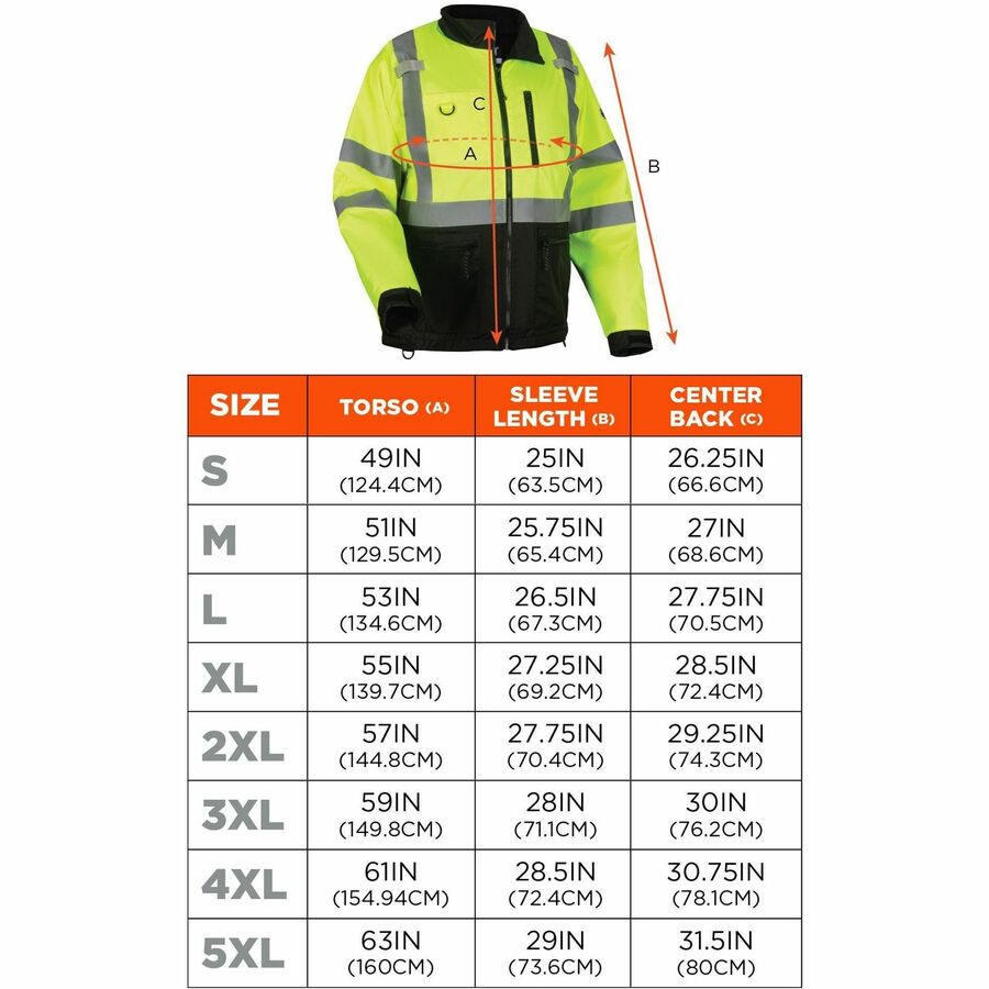 Ergodyne 8351 Hi-Vis Windbreaker Jackets