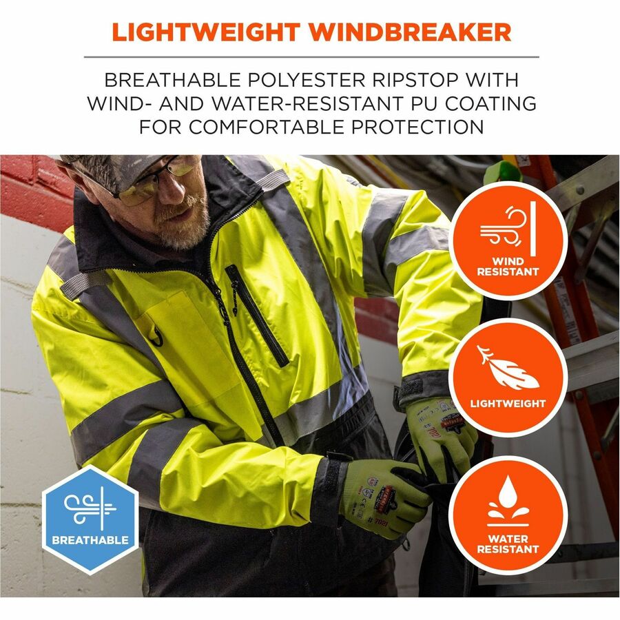 Ergodyne 8351 Hi-Vis Windbreaker Jackets