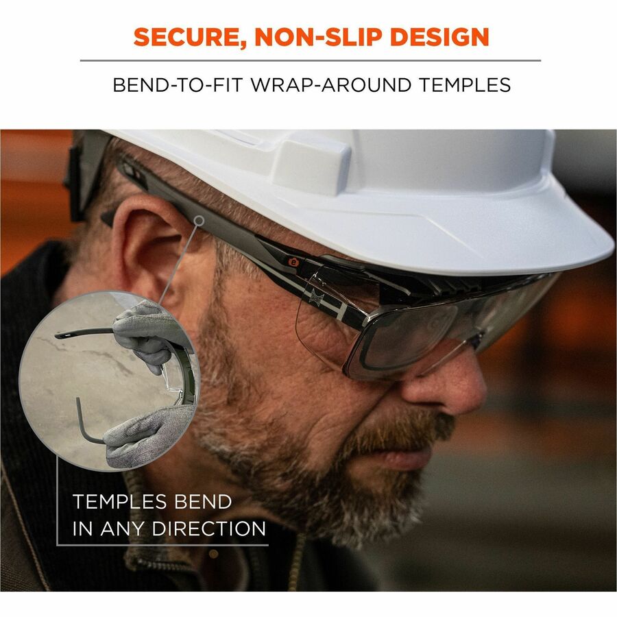Ergodyne Skullerz OSMIN Anti-Scratch & Enhanced Anti-Fog Safety Glasses, Sunglasses