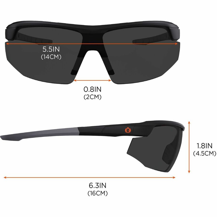 Ergodyne Skullerz SKOLL Anti-Scratch & Enhanced Anti-Fog Safety Glasses, Sunglasses