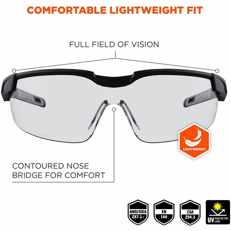 Ergodyne Dellenger Anti-Fog Safety Glasses