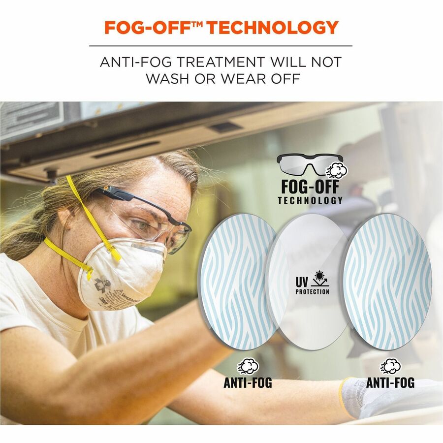 Ergodyne Dellenger Anti-Fog Safety Glasses