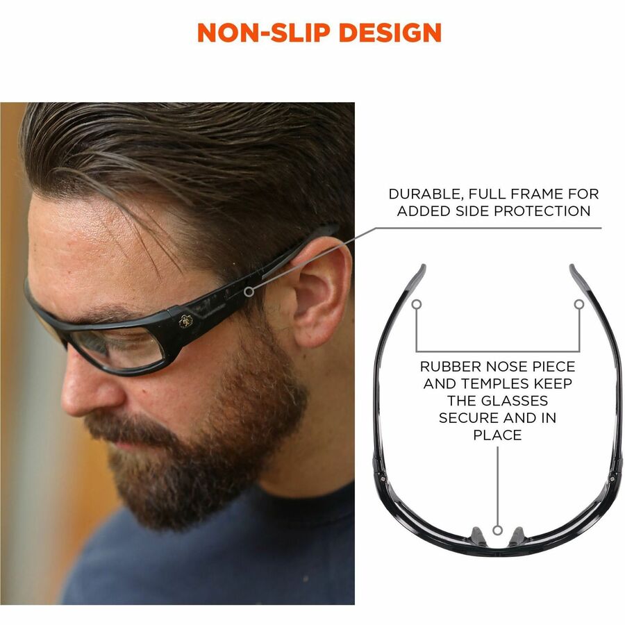 Ergodyne Odin Anti-Scratch/Anti-Fog Safety Glasses