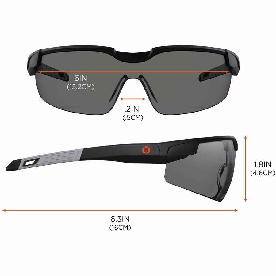 Ergodyne Anti-Fog/Scratch-Resistant Safety Glasses