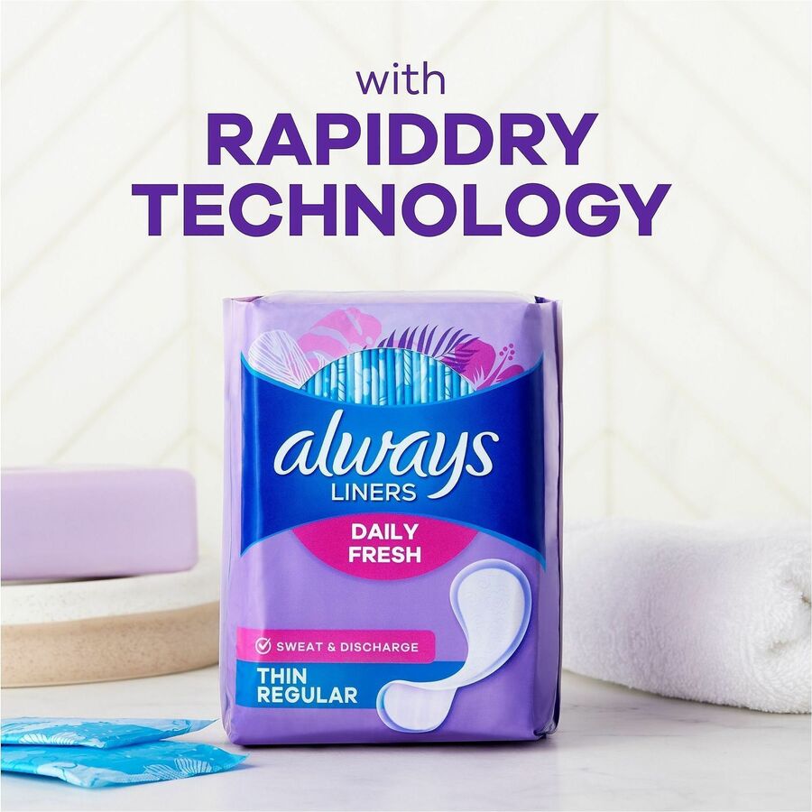 Always Thin Daily Liners, Wrapped