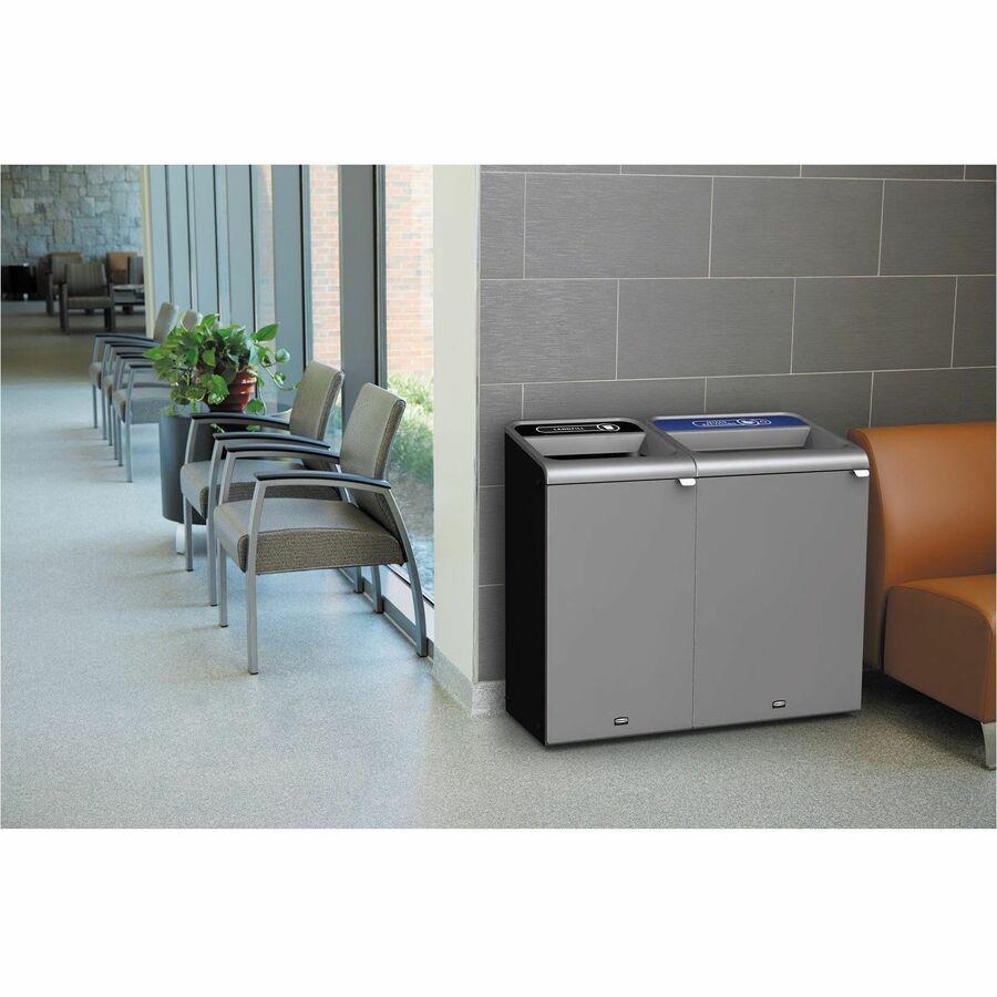 Rubbermaid Commercial Configure 1 Stream Gray Container