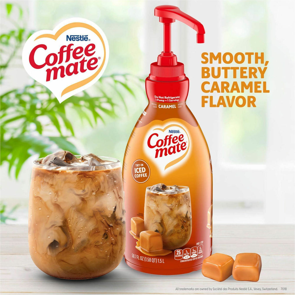 Nestle Professional Solutions Caramel Liquid Concentrate Coffee Creamer - Pump Bottle
