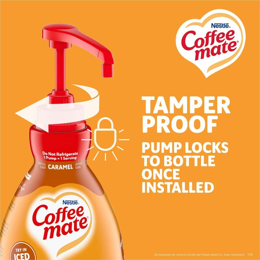 Nestle Professional Solutions Caramel Liquid Concentrate Coffee Creamer - Pump Bottle